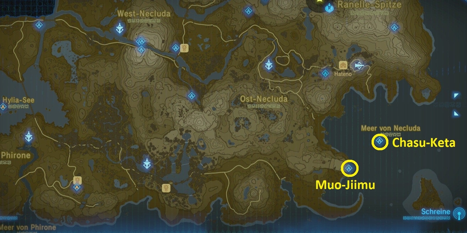 Zelda Breath of the Wild MuoJiimuSchrein, ChasuKetaSchrein (Kraftprobe mittel /